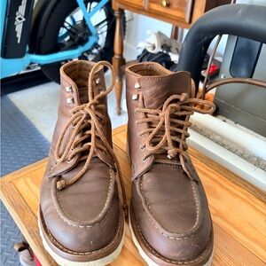 Thursday Boot Company The Dipomat Brown Leather Lace-Up Boots